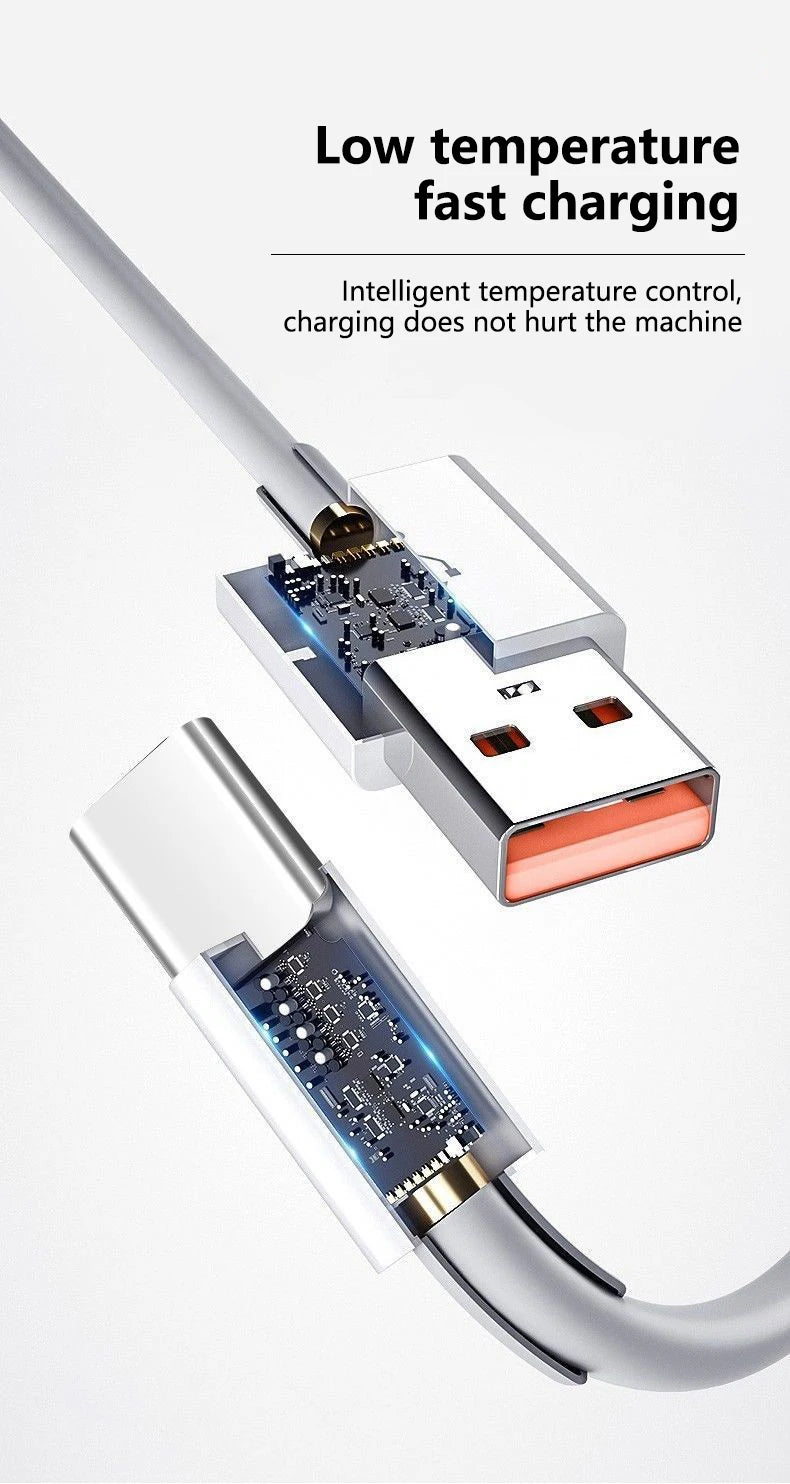 3PCS 100W 10A USB Type C USB Cable Super Fast Charing Line for Xiaomi Samsung Huawei Honor Quick Charge USB C Cables Data Cord