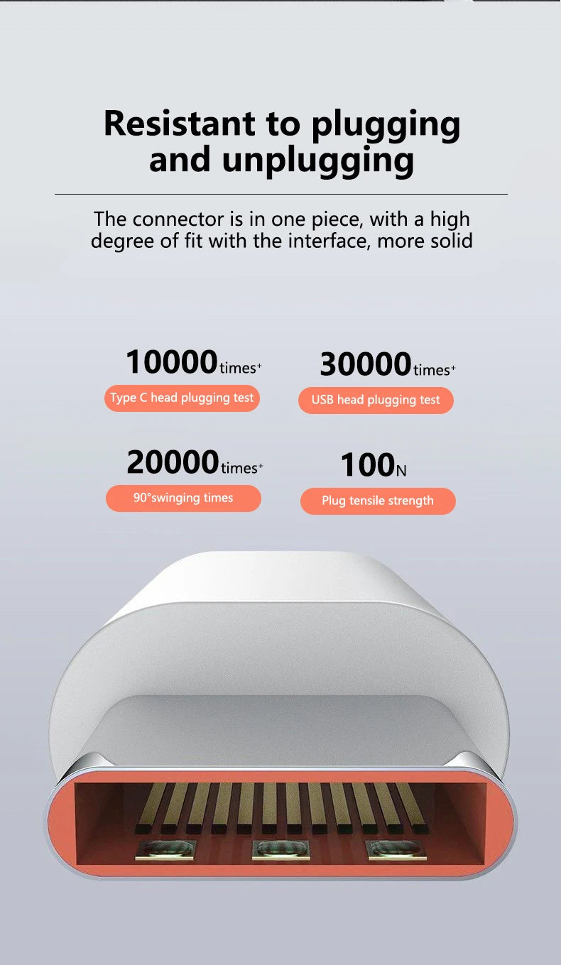 3PCS 100W 10A USB Type C USB Cable Super Fast Charing Line for Xiaomi Samsung Huawei Honor Quick Charge USB C Cables Data Cord